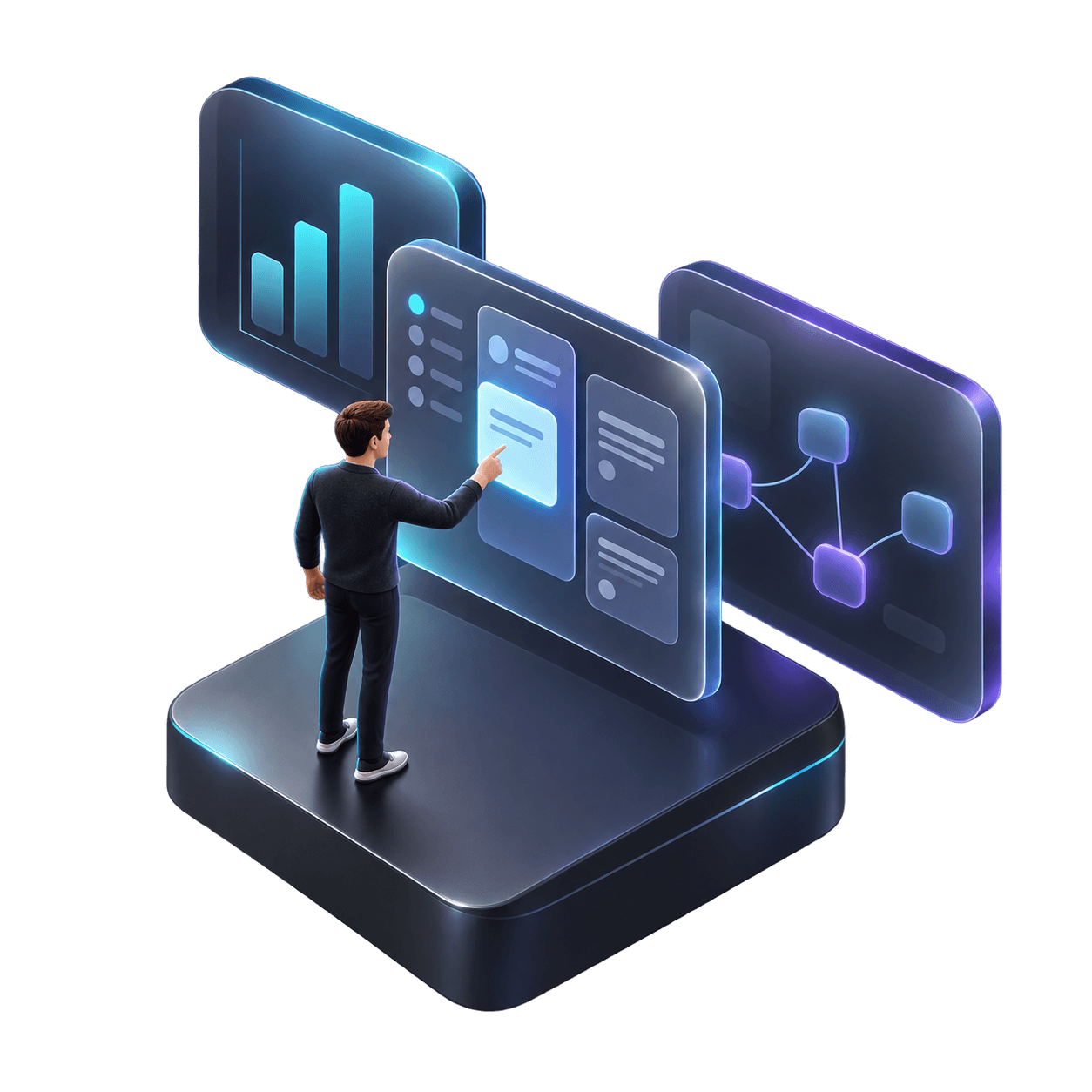 Founder orchestrating work across connected WorkElate apps